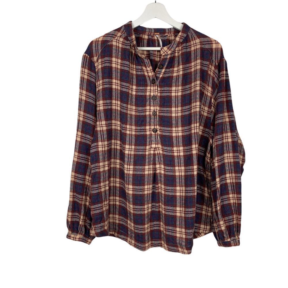 Free People Northern Bound Pullover Top size Small Oversized